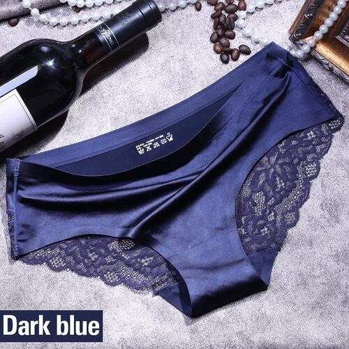 Pantaletas De Encaje Sin Costura Para Mujer, 6 Piezas.