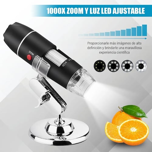 Mini Microscopio Digital Usb Led 1000x Zoom