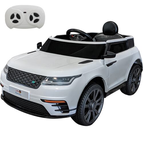 Montable Electrico Camioneta Land Rover Blanca 12v MP3 Control Remoto 3km