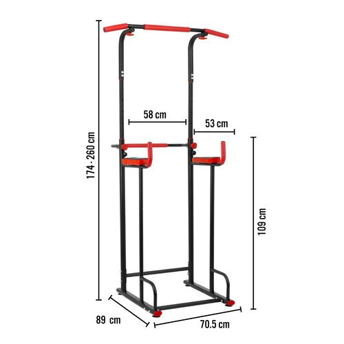 Torre Multifuncional Dominadas Estacion Fitness Ejercicio
