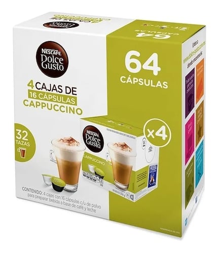 Nescafé Dolce Gusto 64 Cápsulas Sabor Cappuccino