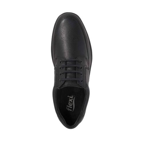 Zapatos confort Flexi, choclo negros, fabricados en piel, mod. 180176