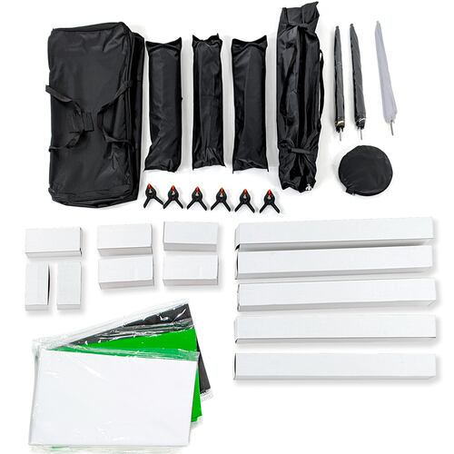Kit Estudio Fotografico Set Softbox Cicloramas Sombrilla