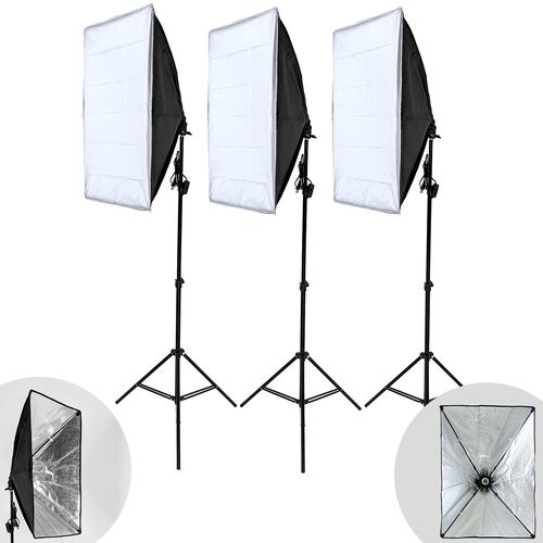Kit Estudio Fotografico Set Softbox Cicloramas Sombrilla