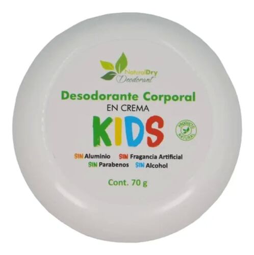 Desodorante Naturaldry Kids 70g Natural Hidrata Elimina Olor