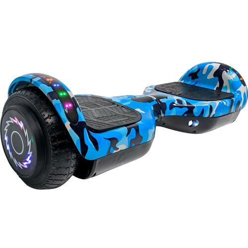 Patineta Electrica Estilo Hoverboard 12 km Bluetooth Luz Led Azul