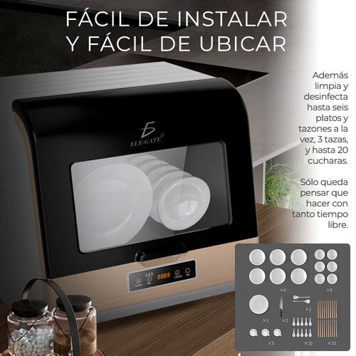 Mini Lavavajillas Con Depósito De Agua .