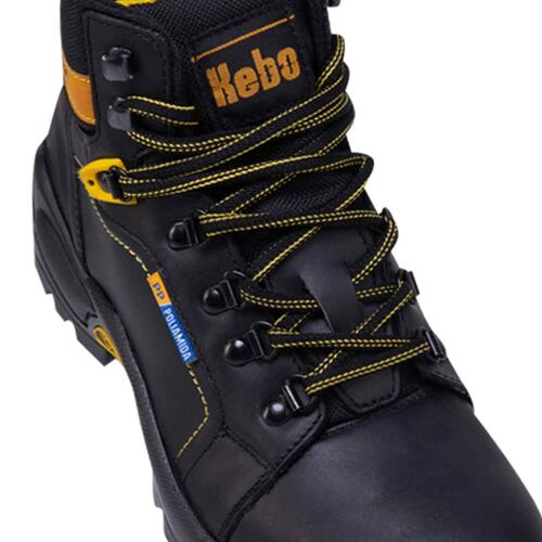 Botas para trabajo industrial marca Kebo, color negro, para hombre, mod. 953455