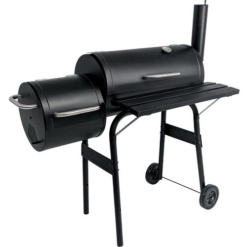 Asador de Carne 24" Carbon Ahumador Carne BBQ Leña