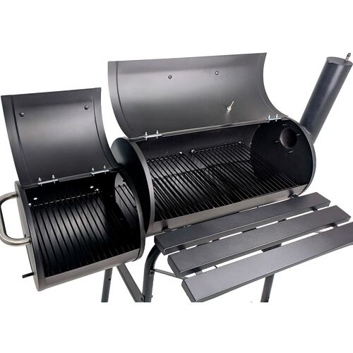 Asador de Carne 24" Carbon Ahumador Carne BBQ Leña