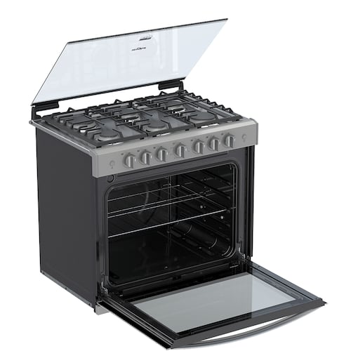 ESTUFA DE GAS EMPOTRABLE WHIRLPOOL WER3000D DE 76 CM (30 PULGADAS) EN ACERO INOXIDABLE Y ACABADO ESPEJO.