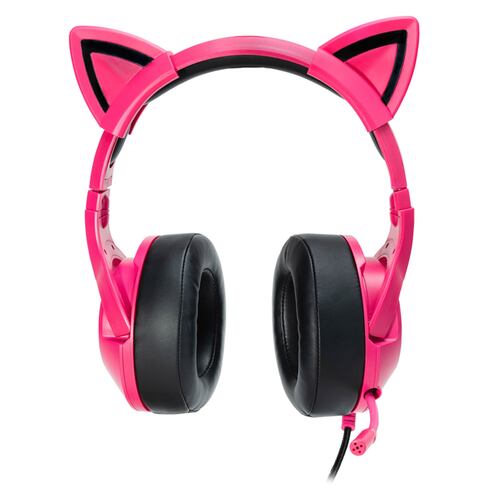 Audífonos Ocelot Gaming OGH03, de Diadema, RGB, Micrófono Abatible, Rosa.