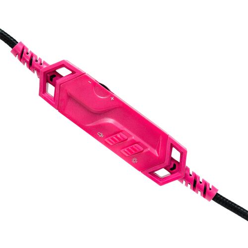 Audífonos Ocelot Gaming OGH03, de Diadema, RGB, Micrófono Abatible, Rosa.