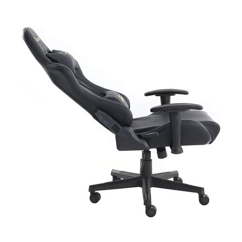 Silla Ocelot Gaming OGS-01, Negro, de Vinipiel, Reclinable, Reposabrazos 2D, hasta 150 Kg.