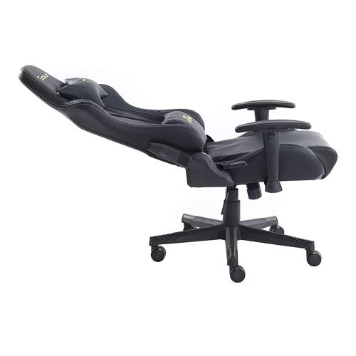 Silla Ocelot Gaming OGS-01, Negro, de Vinipiel, Reclinable, Reposabrazos 2D, hasta 150 Kg.