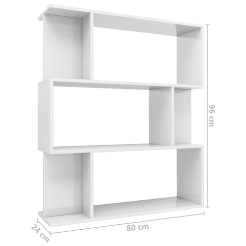 Librero Separador 3 módulos Blanco