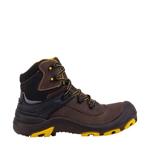 Botas de trabajo industrial con casquillo marca Goodyear color café oscuro, mod. 956233