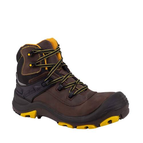 Botas de trabajo industrial con casquillo marca Goodyear color café oscuro, mod. 956233