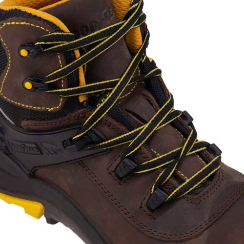 Botas de trabajo industrial con casquillo marca Goodyear color café oscuro, mod. 956233