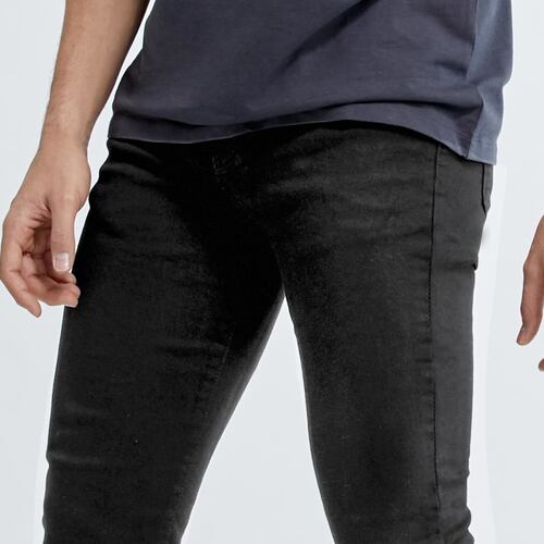 Jeans casuales marca HPC Polo para hombre, color negro, mod. 986600