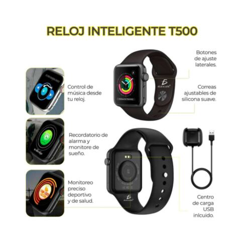 Reloj Inteligente Smartwatch T500 Ele-gate.