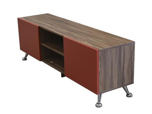  Mueble para TV de 70" Italy Moderno Hogare Parota Rojo 