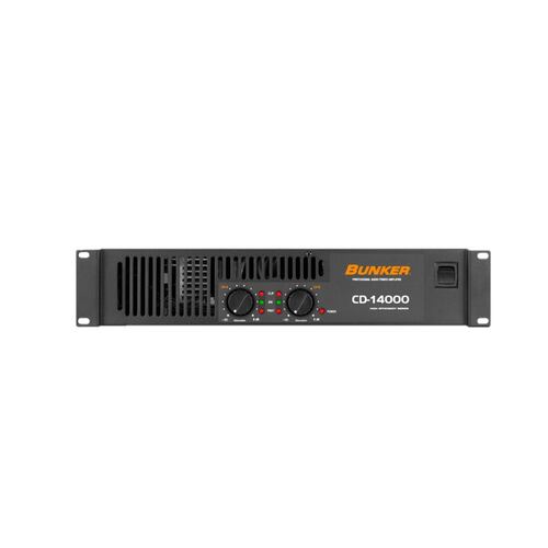 Amplificador De Poder Bunker Cd-14000 2 Canales .