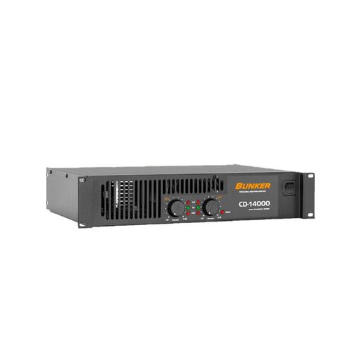 Amplificador De Poder Bunker Cd-14000 2 Canales .