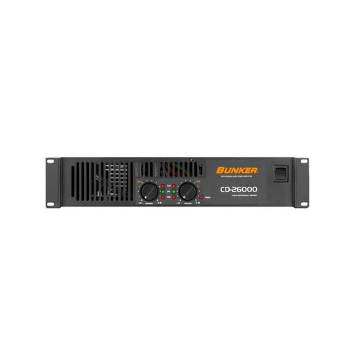 Amplificador De Poder Bunker Cd-26000 2 Canales .