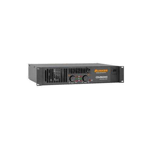 Amplificador De Poder Bunker Cd-26000 2 Canales .
