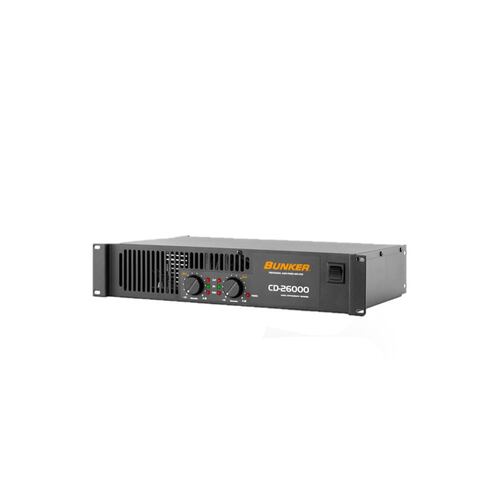 Amplificador De Poder Bunker Cd-26000 2 Canales .