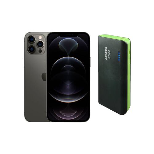 iPhone 12 Pro 128GB Gris Reacondicionado Grado A + Power Bank 10,000mah.