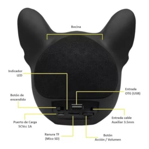 Bocina Bluetooth Select Sound BTDOG con Radio Fm