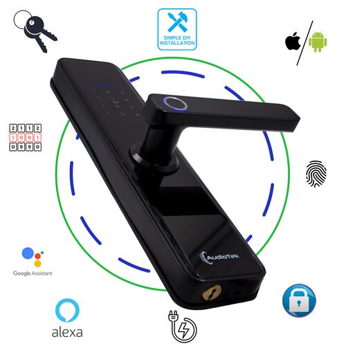 Cerradura Electronica Huella Biometrica Wifi Chapa Digital Inteligente App Seguridad.