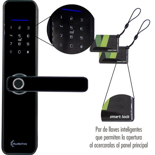 Cerradura Electronica Huella Biometrica Wifi Chapa Digital Inteligente App Seguridad.