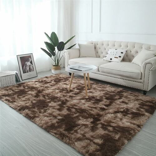 Alfombra De Sala De Estar Suave Y Afelpada De 160 X 230 Cm