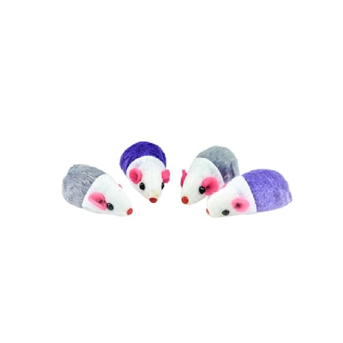 Juguete Gato Pawffy Raton Peluche Varios Colores 4pzas Sunny