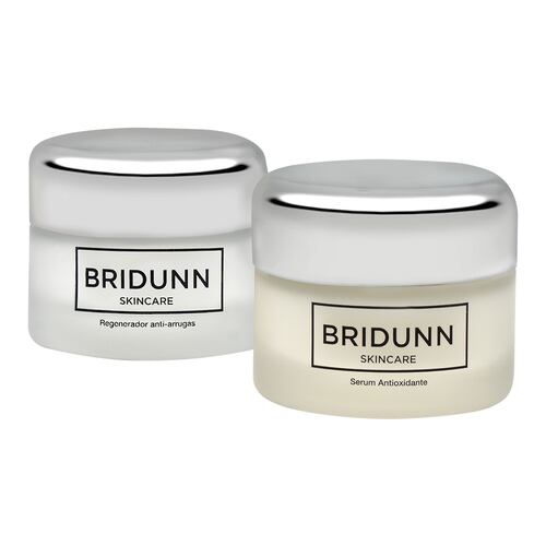BRIDUNN SKINCARE Kit Antiarrugas + Antioxidante | Crema Lifting + Suero Vitamina E | Fórmulas Botánicas Naturales