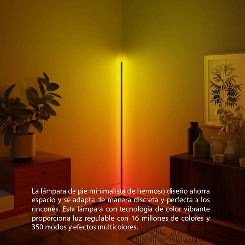 Lampara led de esquina ambiente decoración luz