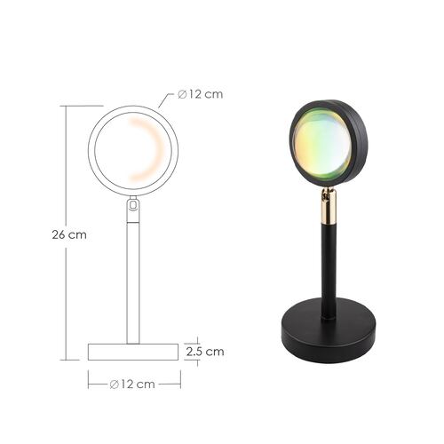 Lampara de ambiente proyector atmósfera luces led 180  Sunset
