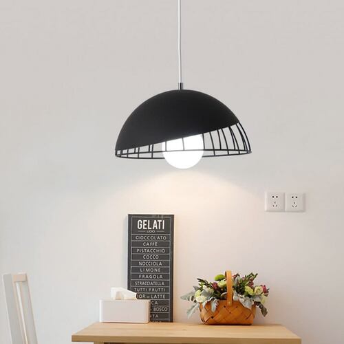 Lampara De Techo Colgante Tipo Jaula Industrial Decorativa 30 cm de diámetro