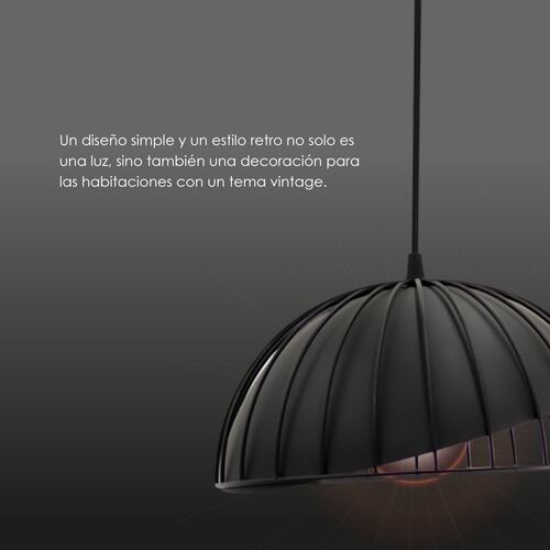 Lampara De Techo Colgante Tipo Jaula Industrial Decorativa 30 cm de diámetro