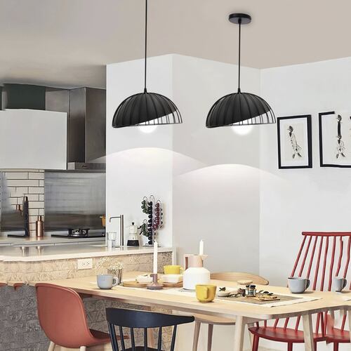 Lampara De Techo Colgante Tipo Jaula Industrial Decorativa 30 cm de diámetro