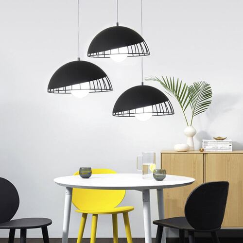 Lampara De Techo Colgante Tipo Jaula Industrial Decorativa 30 cm de diámetro