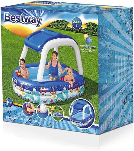 Alberca Inflable con Techo Removible Bestway.