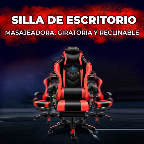 Silla Gamer Gaming Diseño Racing Video Juegos Oficina - Masaje 7 Posiciones Diferentes