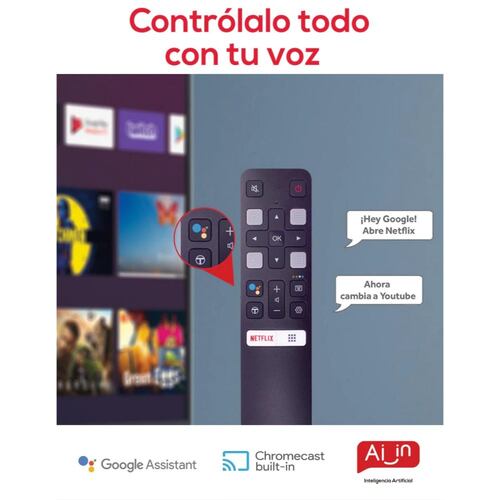 Pantalla TCL LCD Smart TV 75 pulgadas 4K Ultra HD  con Android TV  75A445