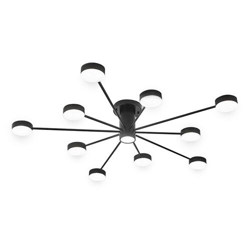Lampara de techo estilo industrial hierro forjado lampara downlight 10+1 luces