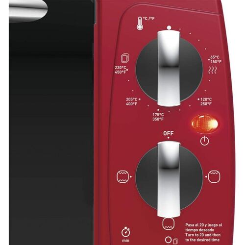 Horno eléctrico T-FAL 19 Litros color rojo OF32A5MX