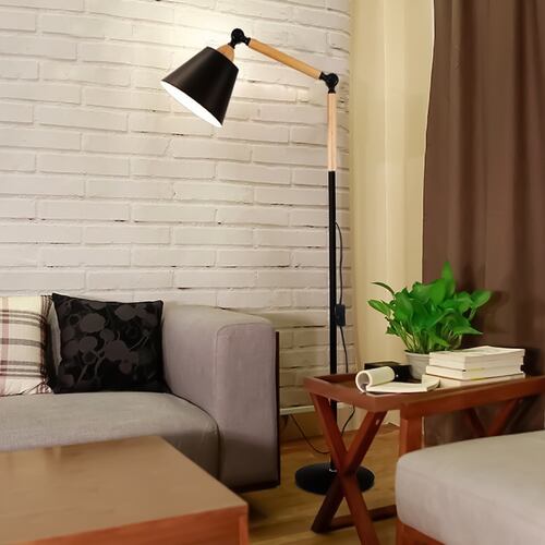 Lampara de pie ajustable moderna detalles en ladera 160 cm de altura